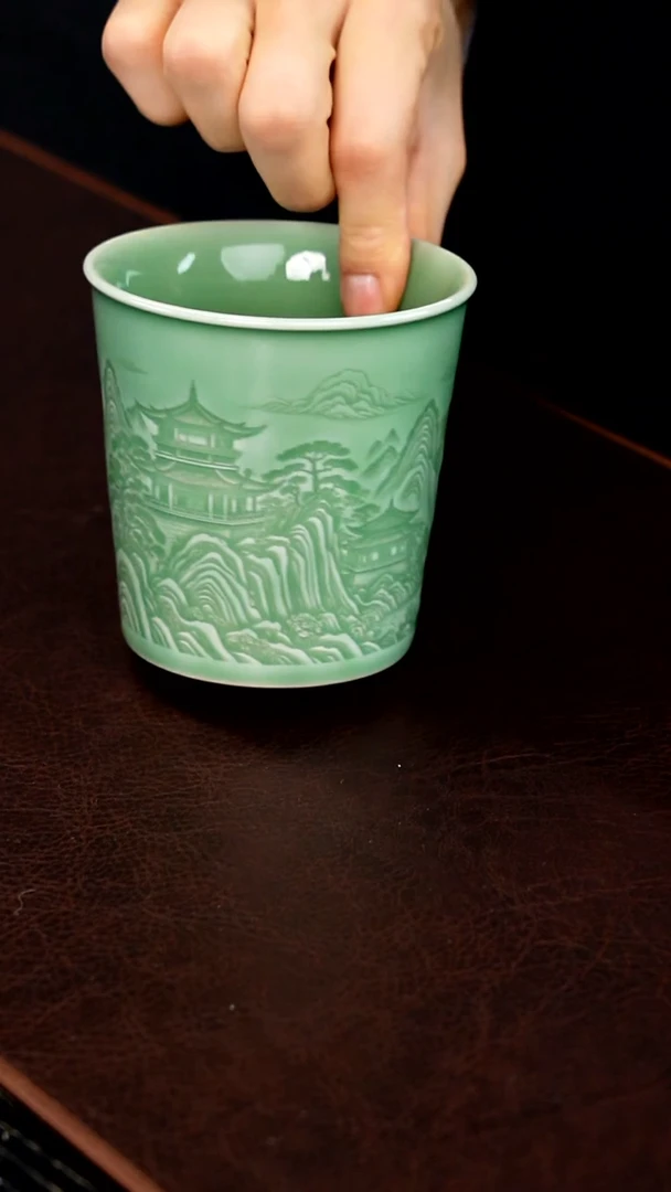 青瓷手工茶器包邮