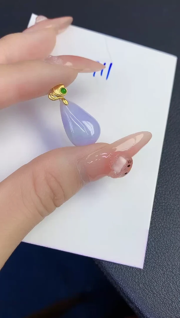 颈饰未镶嵌翡翠缅甸天然翡翠A货