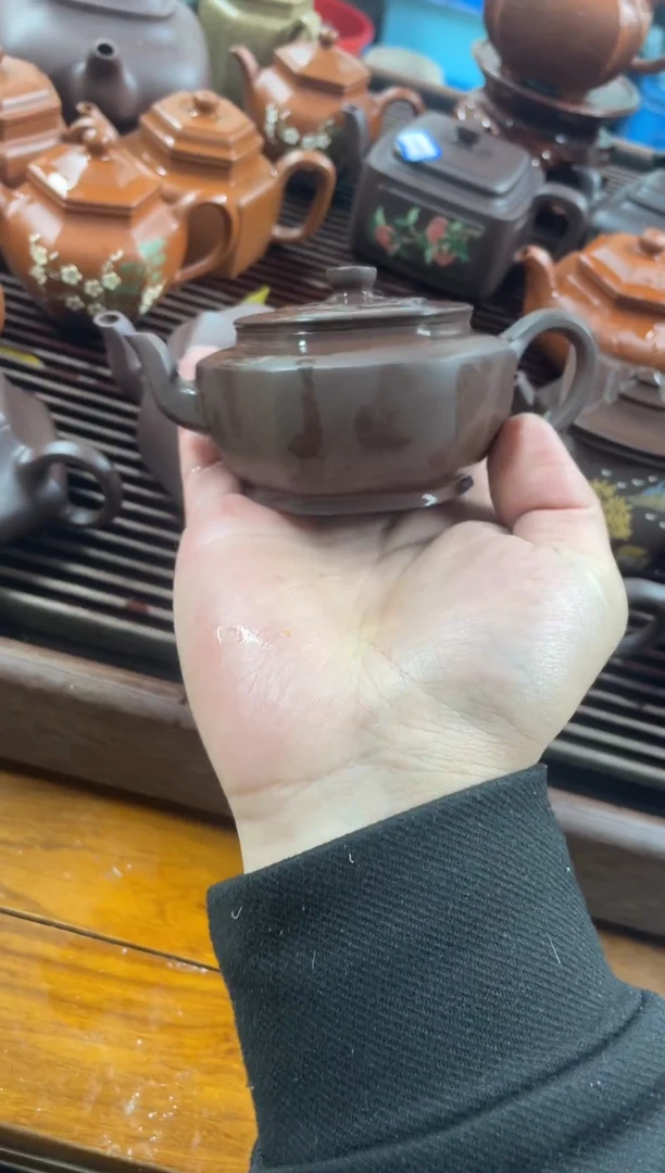 茶壶紫砂紫泥晚灯