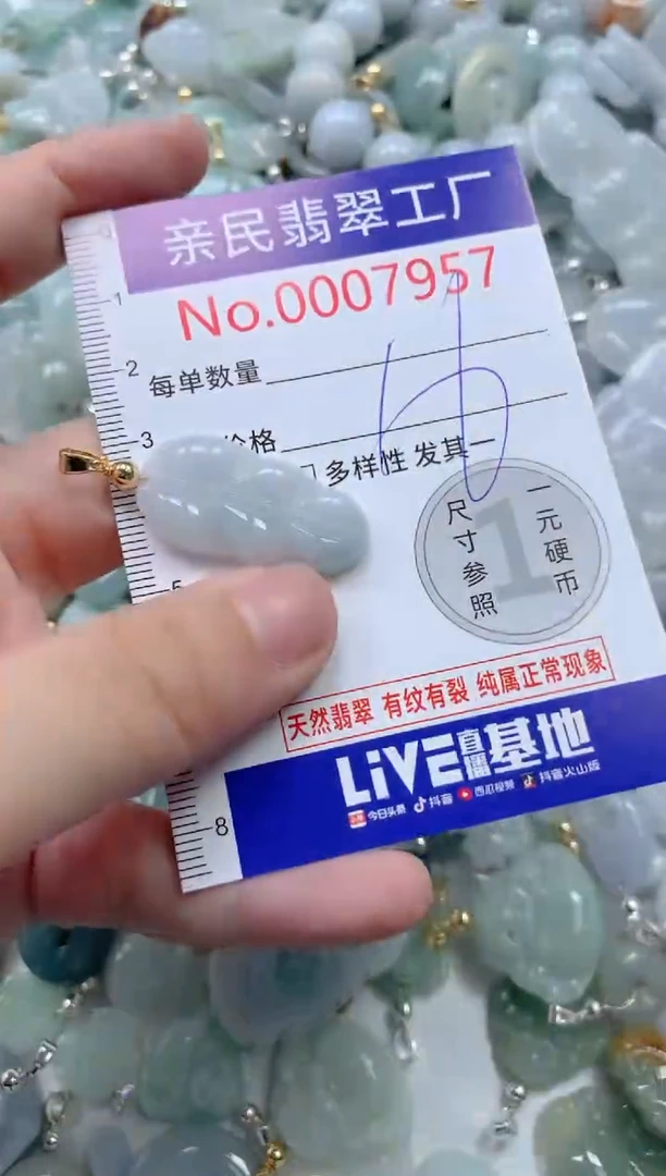 翡翠未镶嵌颈饰7957