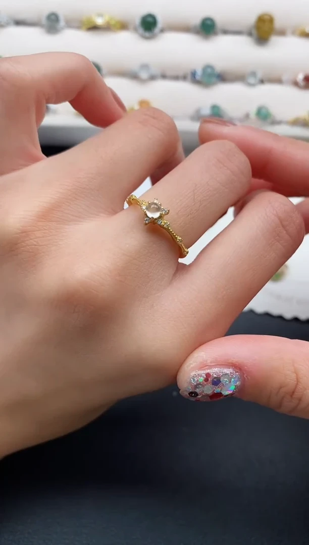 银S925镶嵌戒指翡翠222222222+1