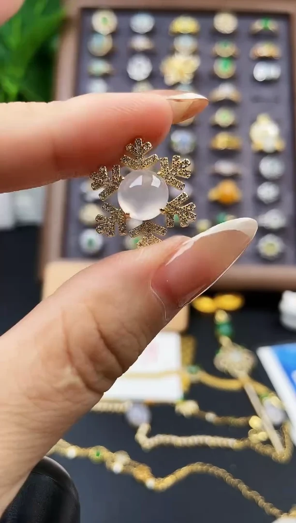颈饰银S925镶嵌翡翠12