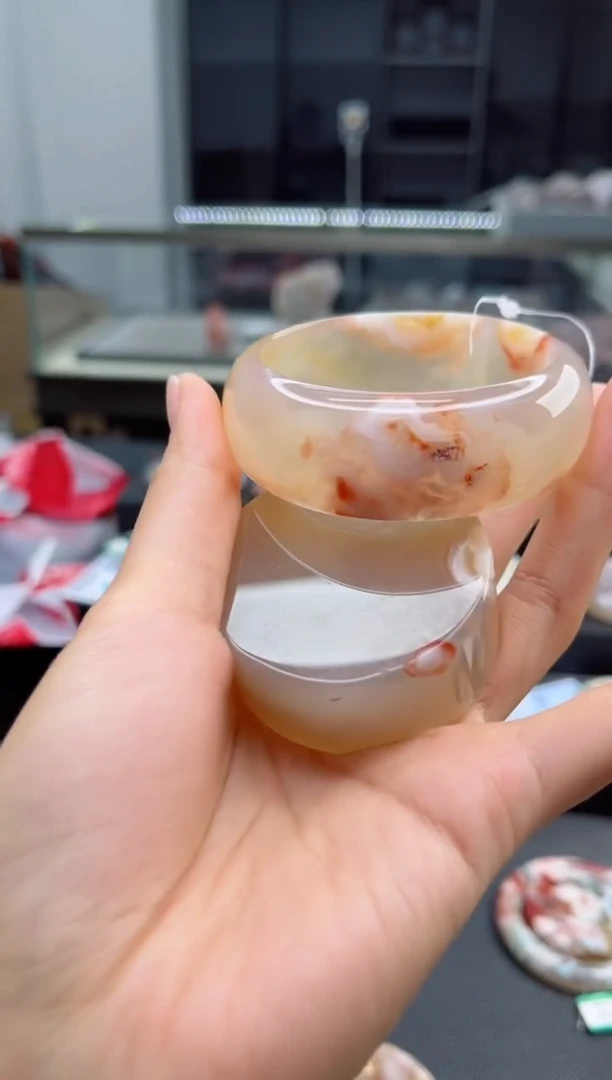 石英质玉手镯未镶嵌55圈口（赠送镯心）6444223