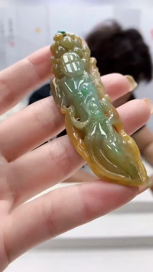 未镶嵌定制翡翠5145ry-毛货挂件39