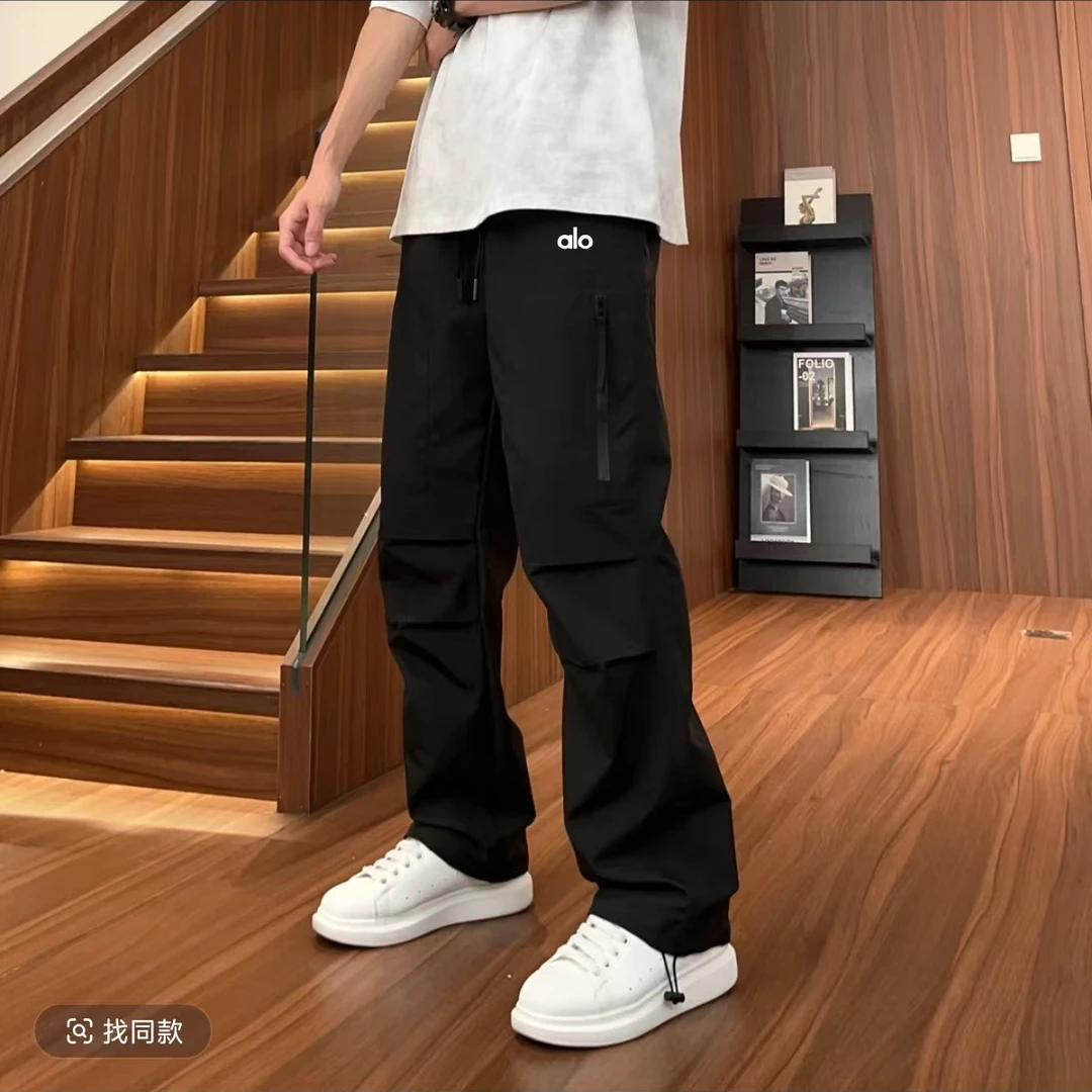 KD002-AL家专柜款户外机能风百搭宽松潮流直筒冲锋裤-男女款