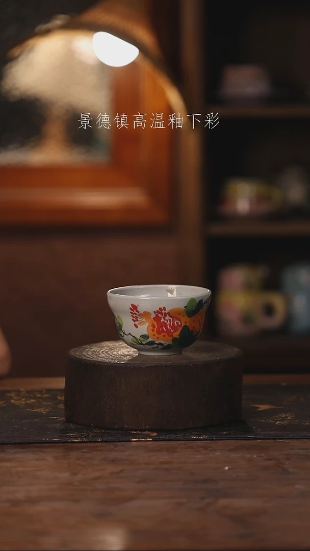 陶瓷景德镇高温釉下手绘陶瓷129