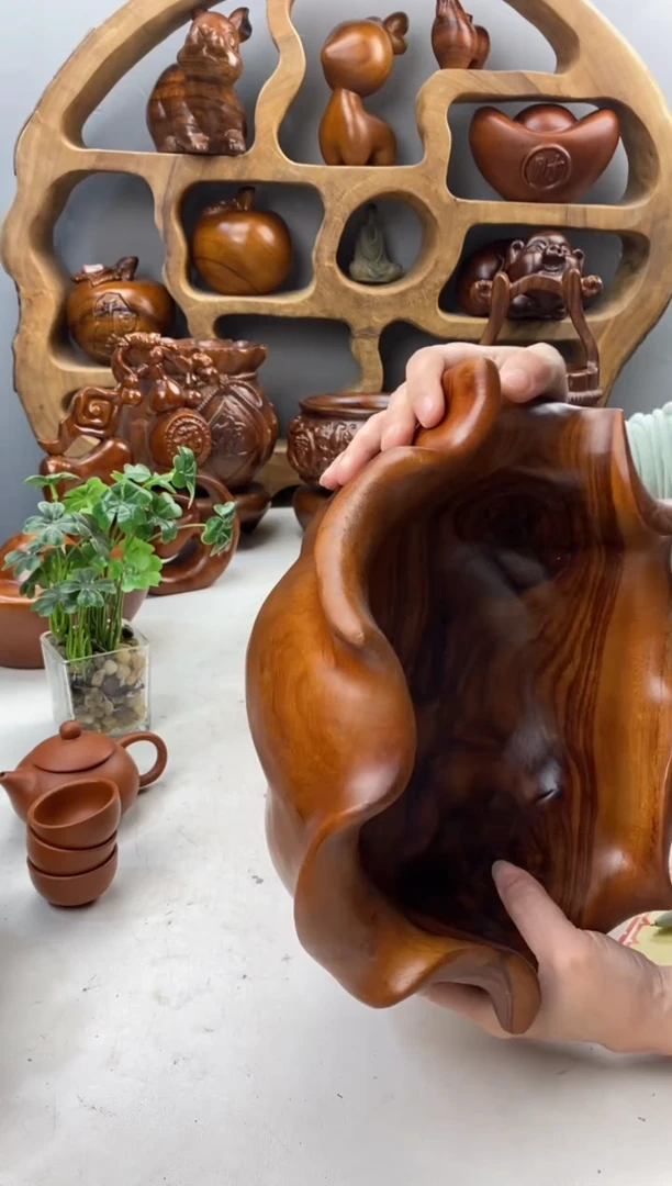 香樟木20香樟木荷叶大果盆