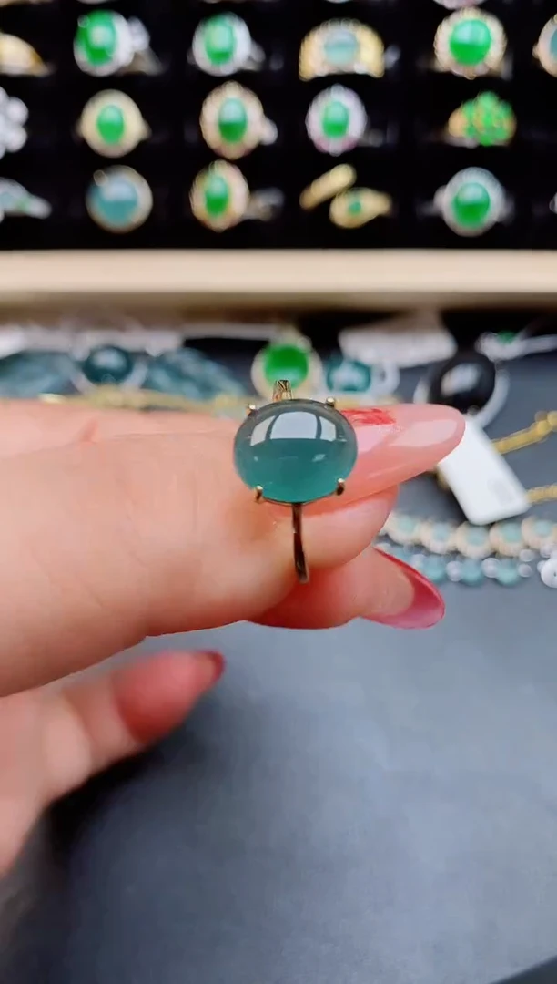 【闪购商品】翡翠戒指银S925镶嵌1212