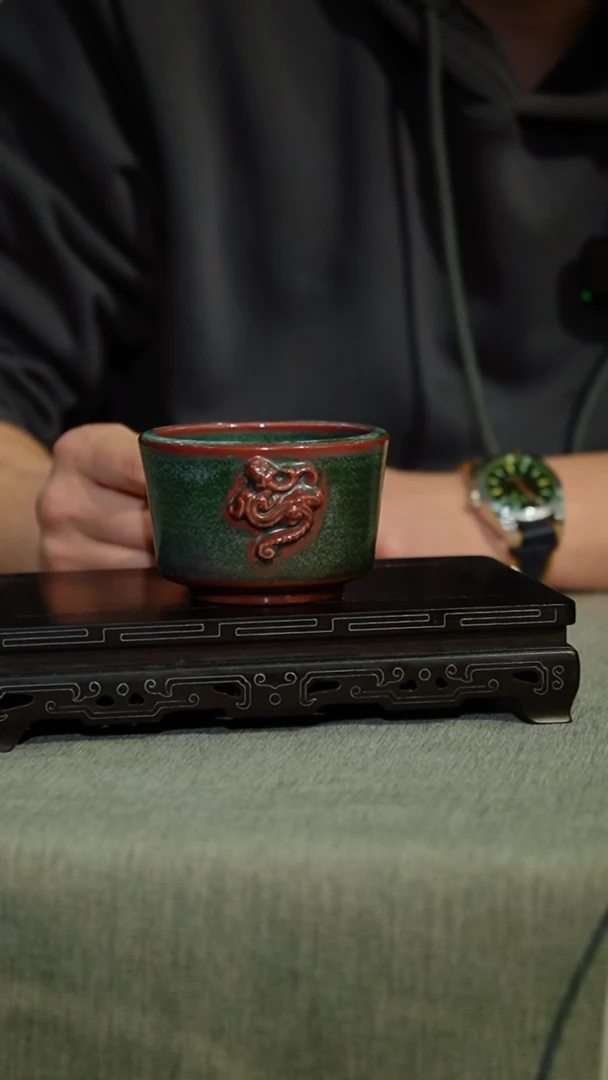 【闪购商品】78-1双螭龙杯（星航手签）