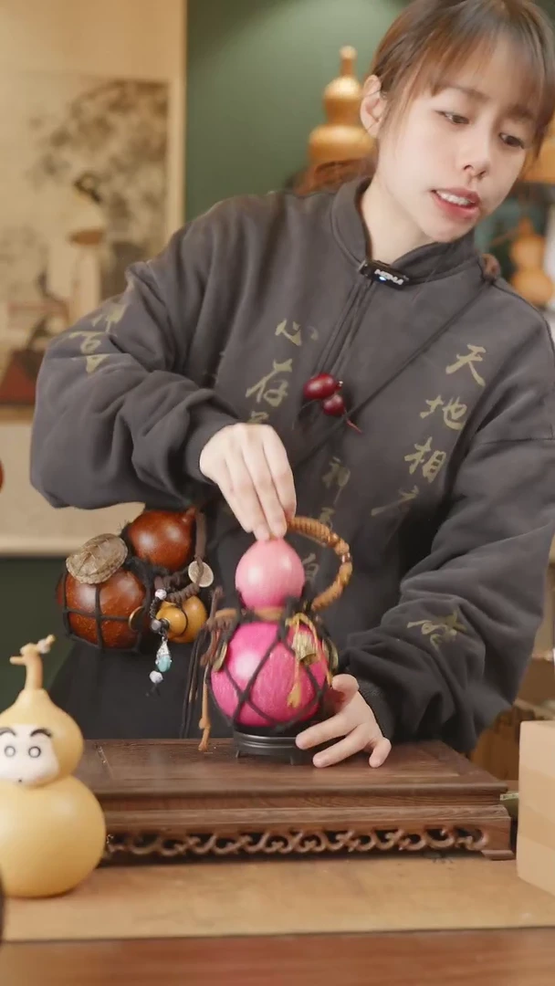 【闪购商品】56号精品天然大漆工艺防渗内胆酒葫芦~