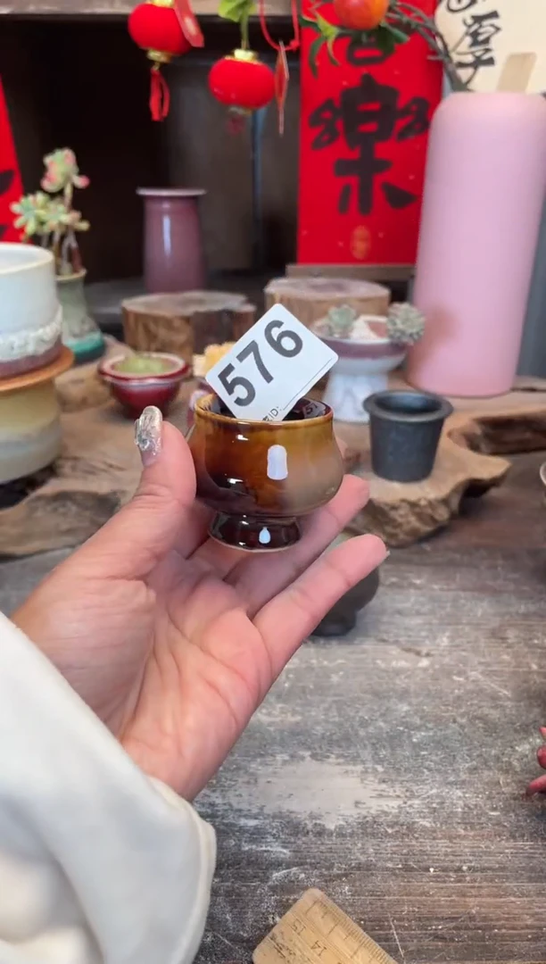 【闪购商品】摆件576知木小芳花盆