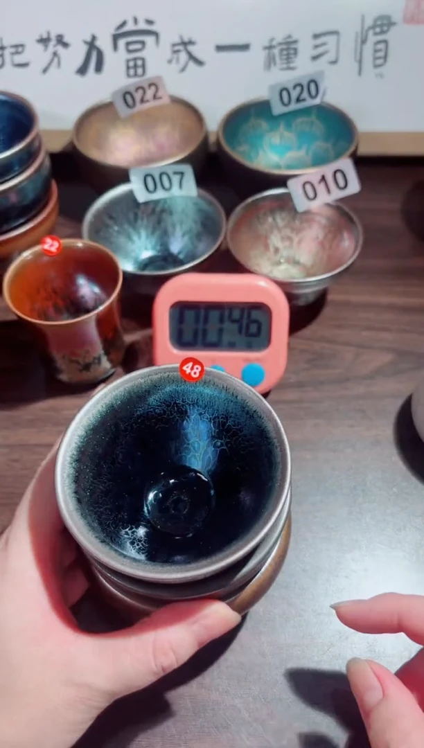 茶盏48号3个建盏工匠茶器