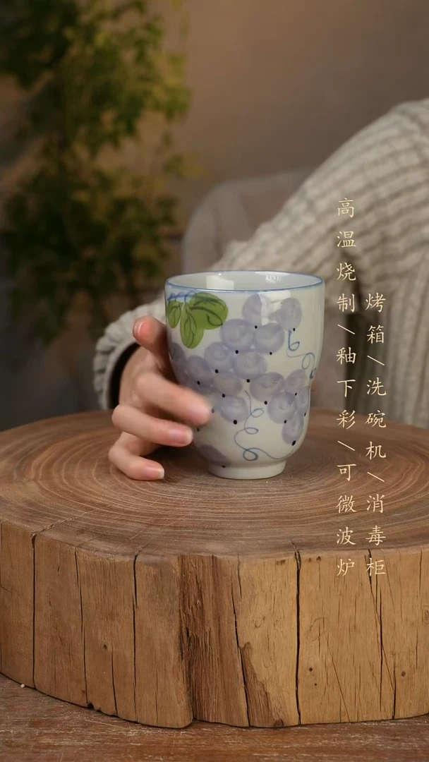 碗瓷景德镇手工手绘高温瓷釉下彩