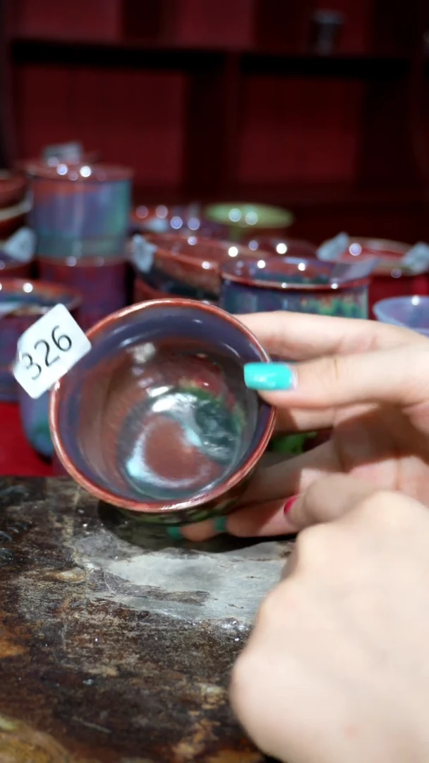 摆件精品窑变钧瓷茶器