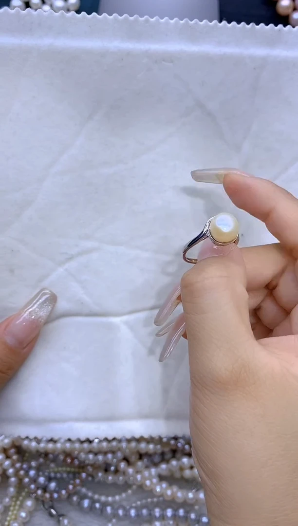 戒指未镶嵌淡水珍珠珍珠戒指
