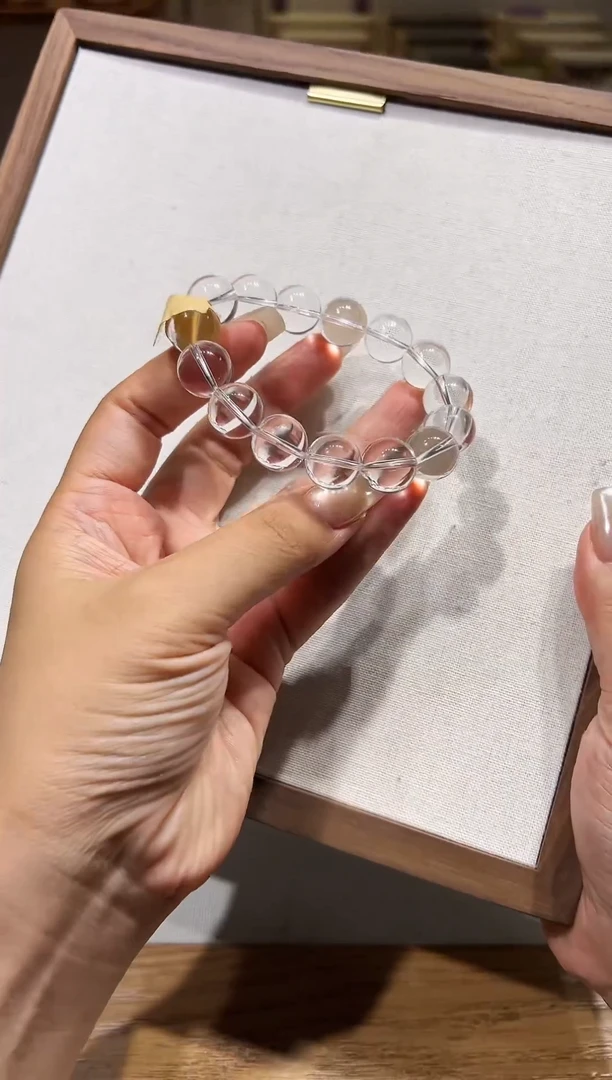 未镶嵌手链水晶特级白水晶卡13.5