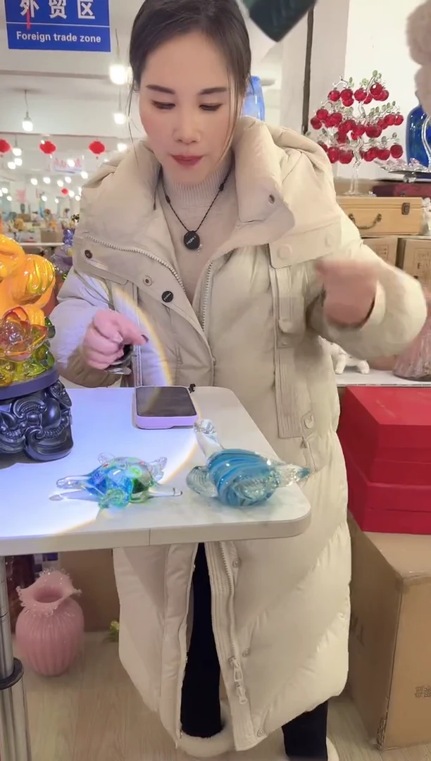 【闪购商品】无铅玻璃洛芙花器-s-早34 随机发