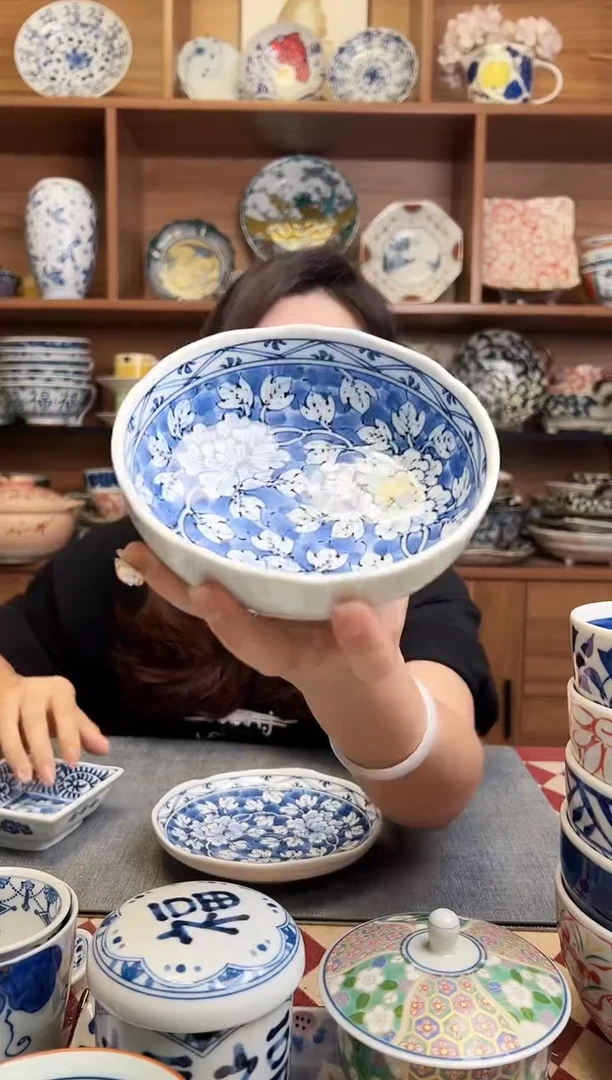 瓷片牡丹； 六兵衛小鉢