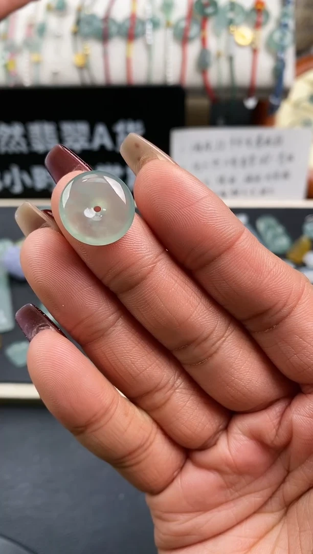 【闪购商品】翡翠裸石399平安扣~默认裸石发货