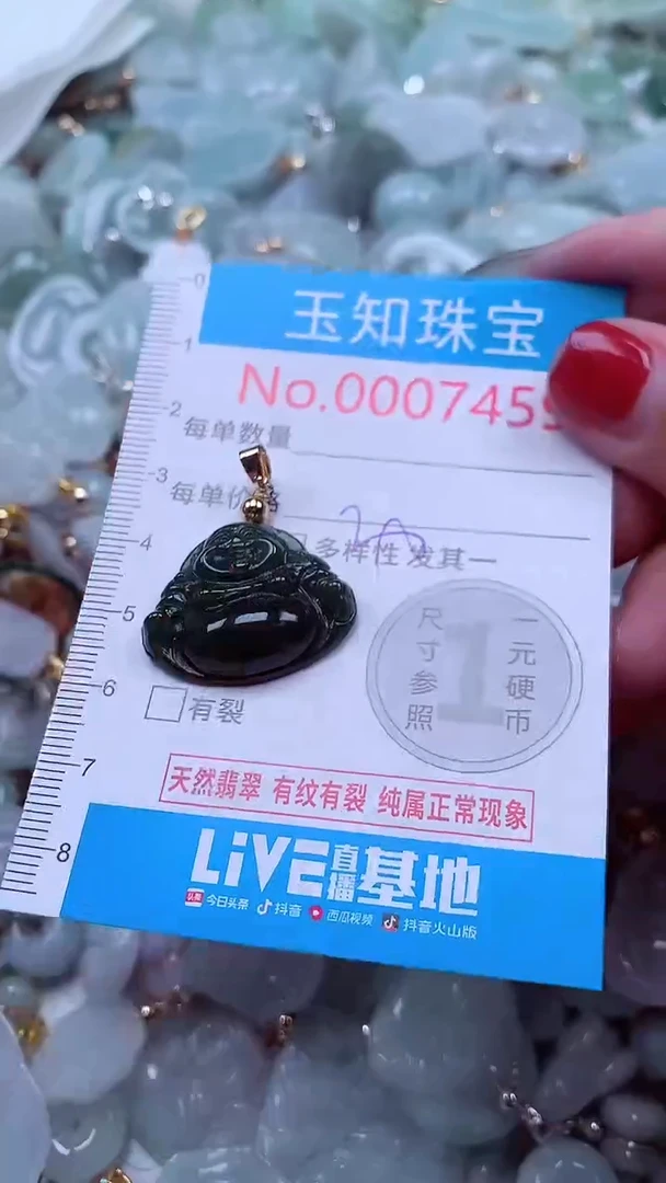 吊坠(不含链)未镶嵌翡翠7459