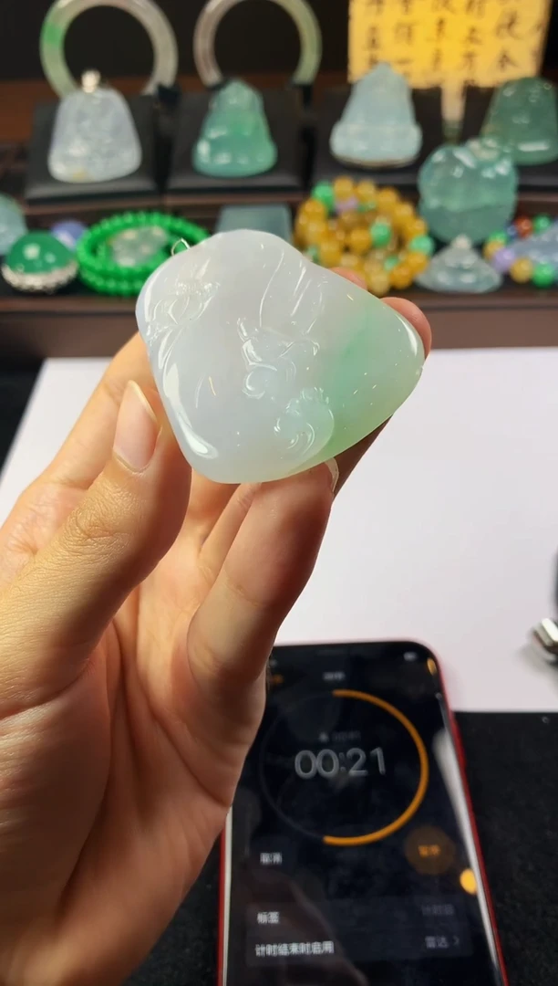 定制翡翠未镶嵌自***~S毛货不退不换