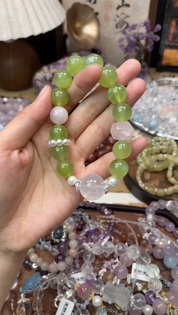 【闪购商品】岫玉手饰未镶嵌3070手串
