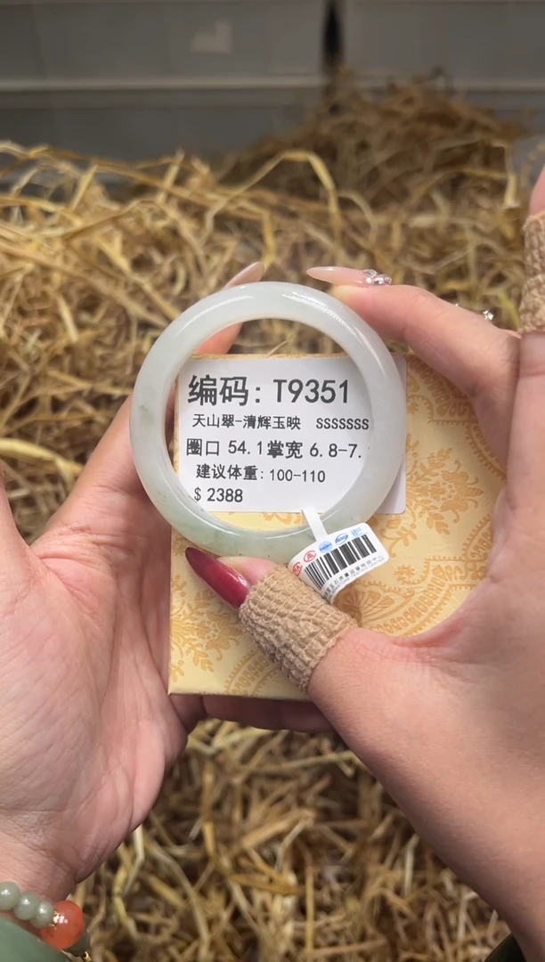 未镶嵌手镯石英质玉T9351