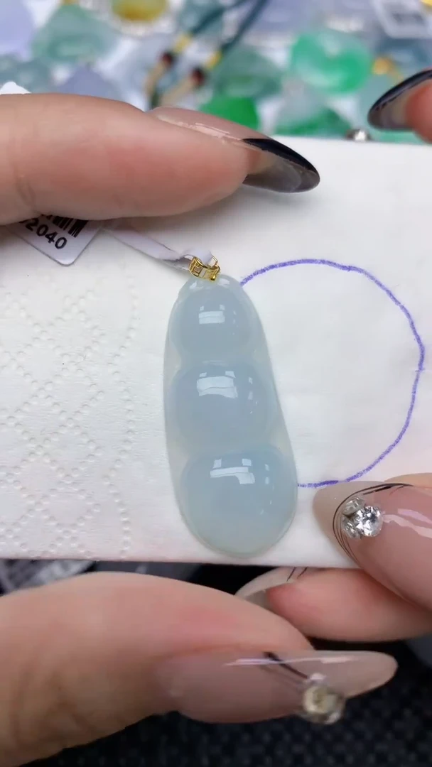 颈饰未镶嵌翡翠天然缅甸翡翠a货百元以上9元证书费自理