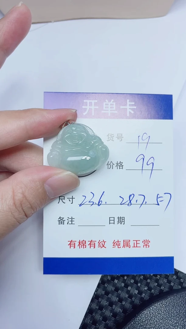 吊坠(赠链)银S925镶嵌翡翠19