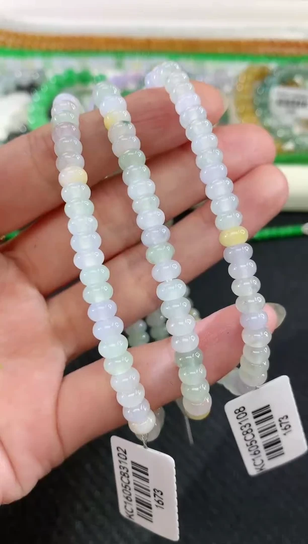 未镶嵌手串翡翠8|298多样性发其一