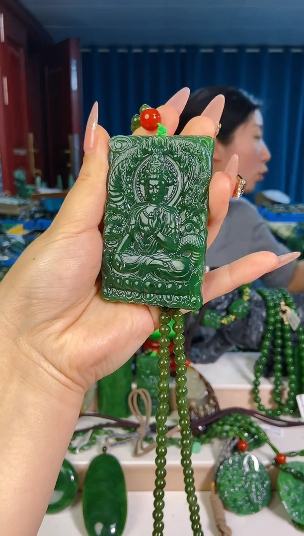 和田玉未镶嵌挂件1