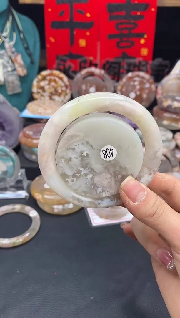 【闪购商品】石英质玉手镯（圆镯）未镶嵌57.8