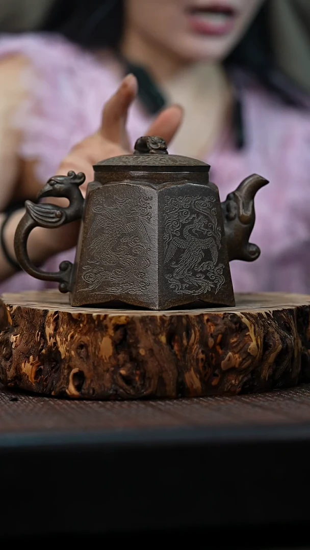 茶壶紫砂宜兴岁颐传砂原矿全手12