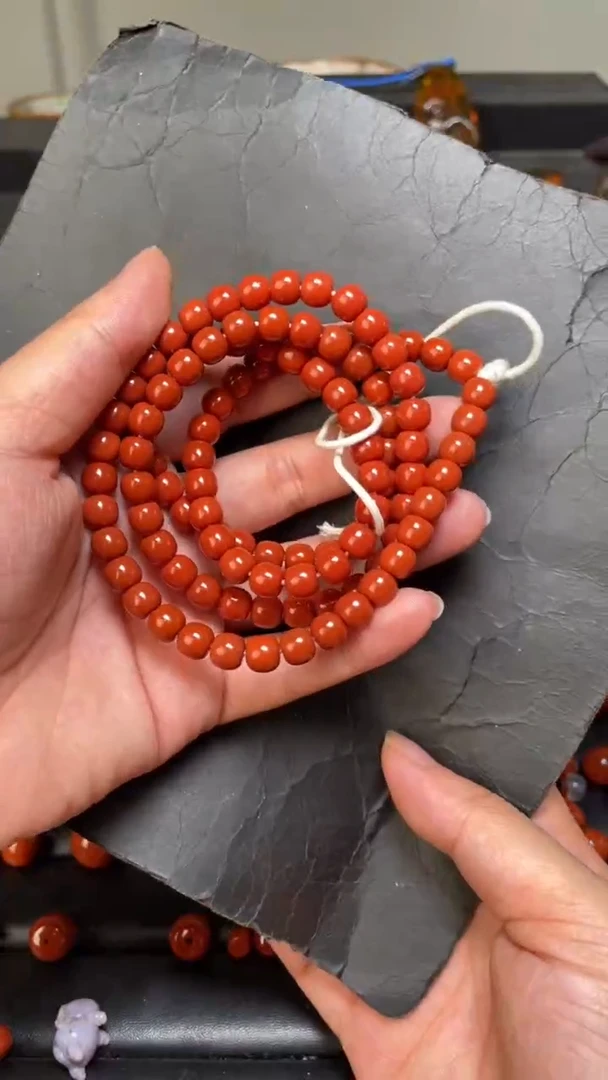 未镶嵌66南红玛瑙多圈