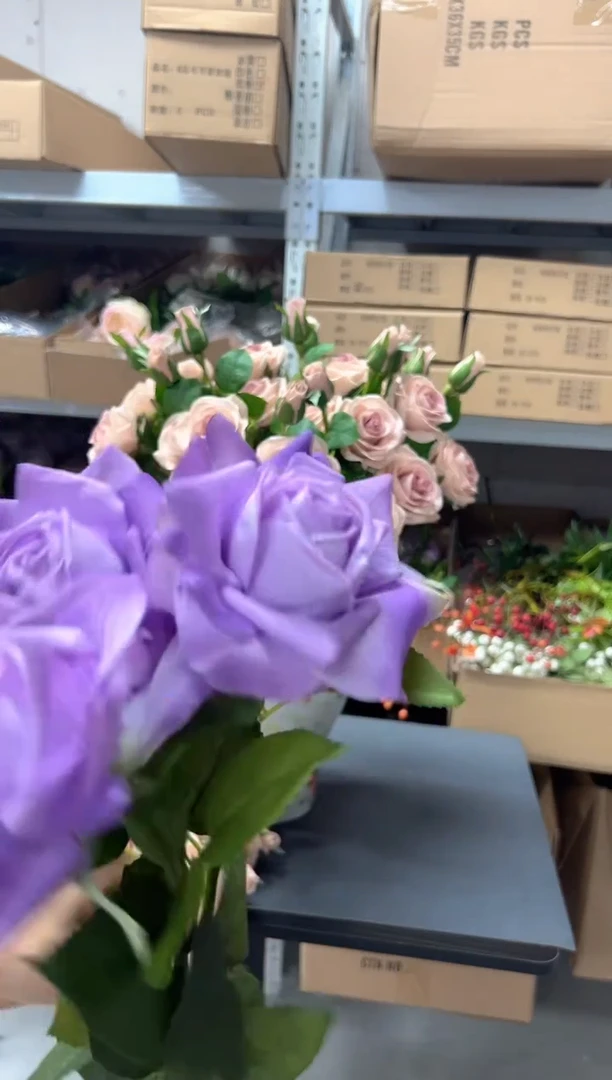 3枝紫色手感保湿水晶