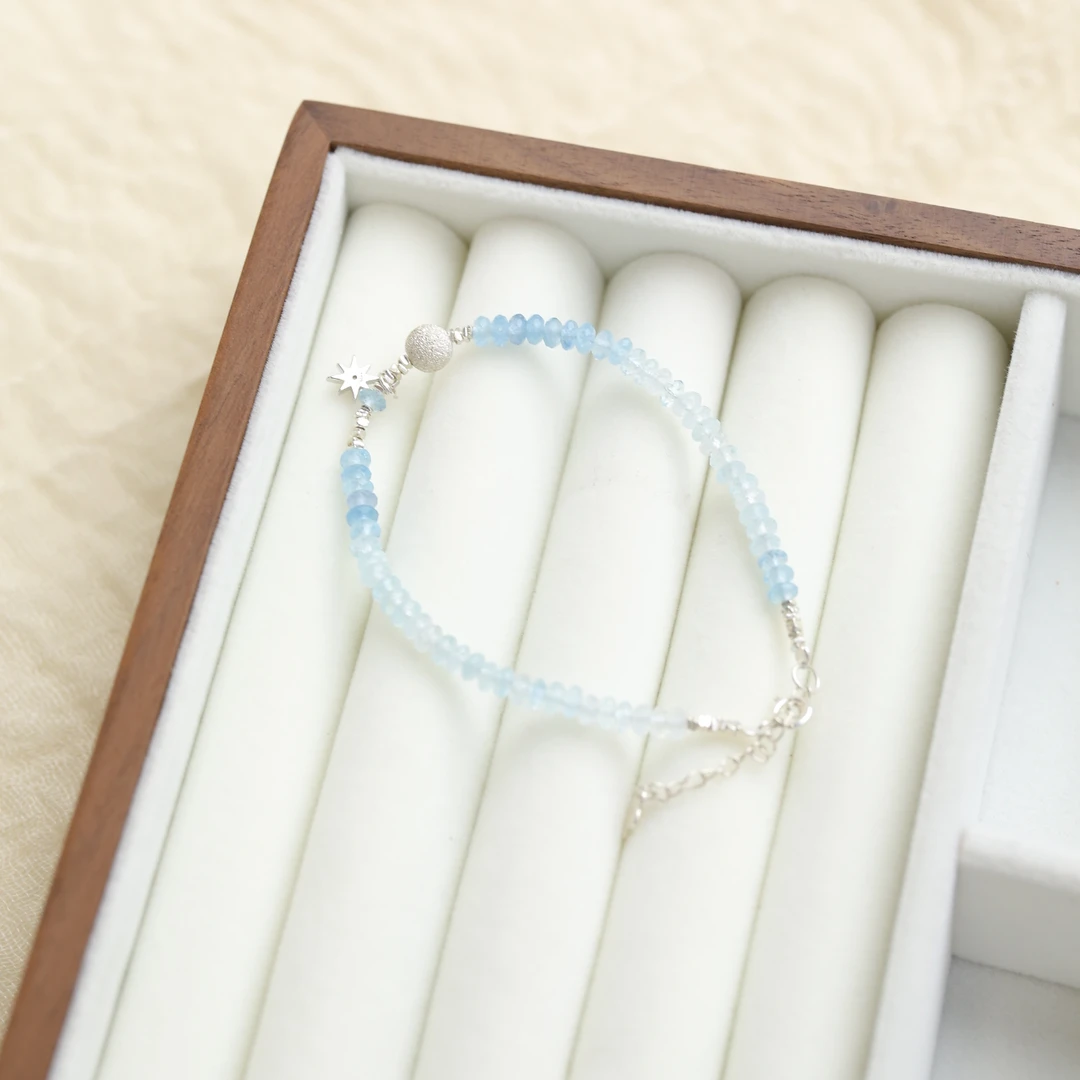 【云边】海蓝宝 925银配饰 手链（多样性发货）