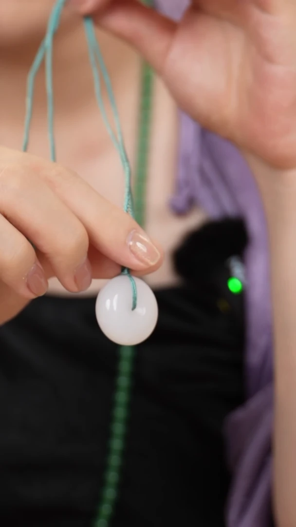 石英质玉（金丝玉）未镶嵌颈饰平安扣【多样性发其一】SY1849