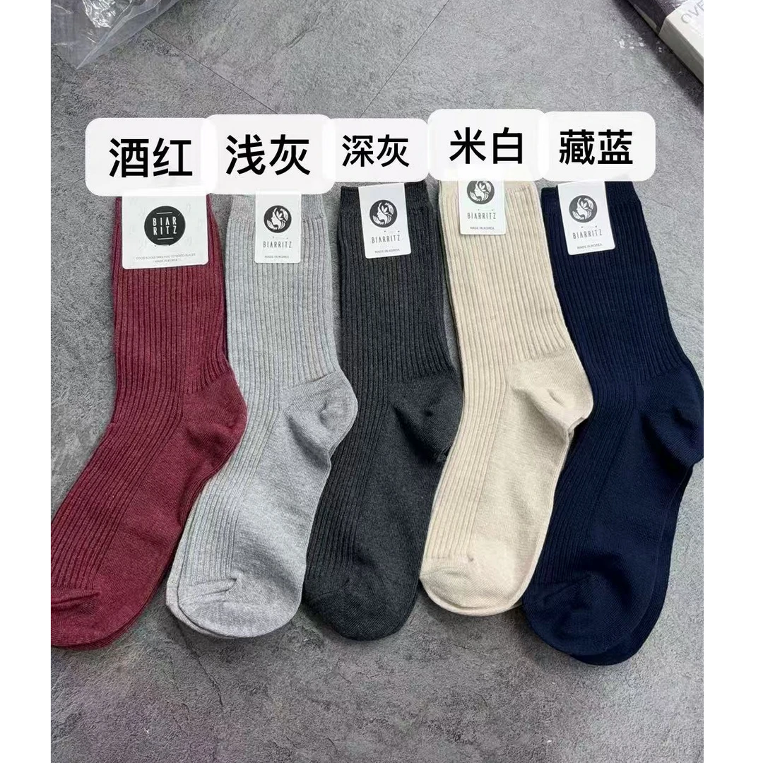 韩国东大门竖条纹袜/NO7天/