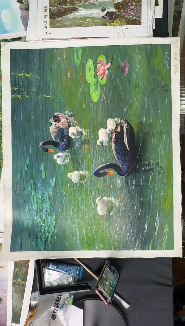 油画【原创·保真·带证书】朝鲜画家纯手绘油画--顺丰包邮--