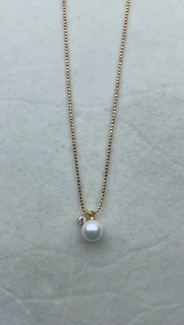 【闪购商品】海水珍珠套链银S925镶嵌Y51