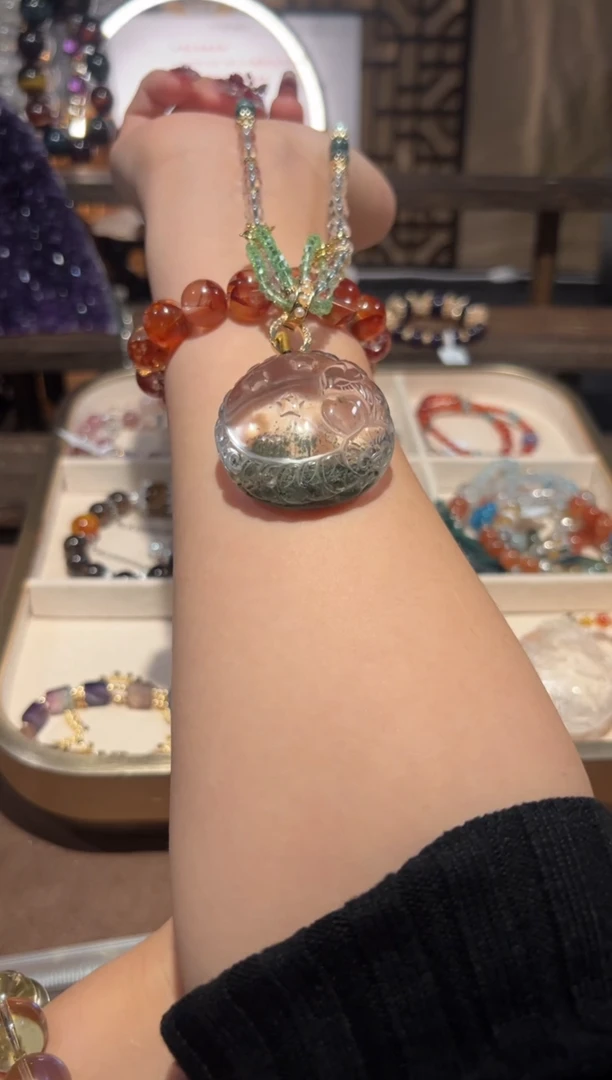 【闪购商品】水晶手链合金绿幽灵