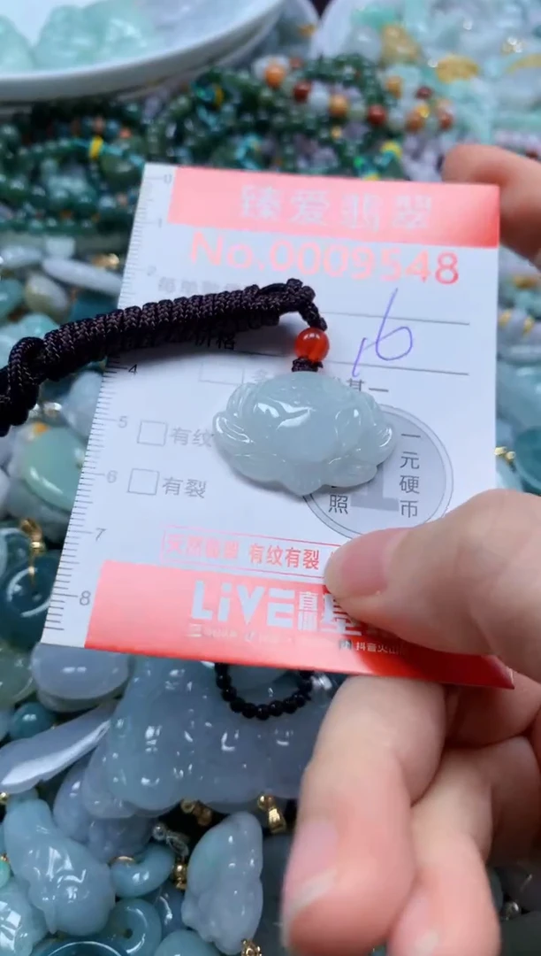 翡翠未镶嵌吊坠(不含链)9548
