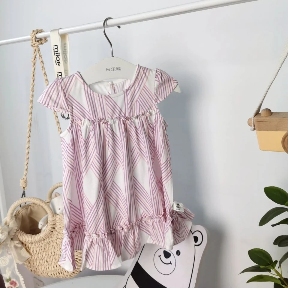 8412米乐熊 女宝连衣裙裙子儿童装夏季新款宝宝女孩舒适薄款