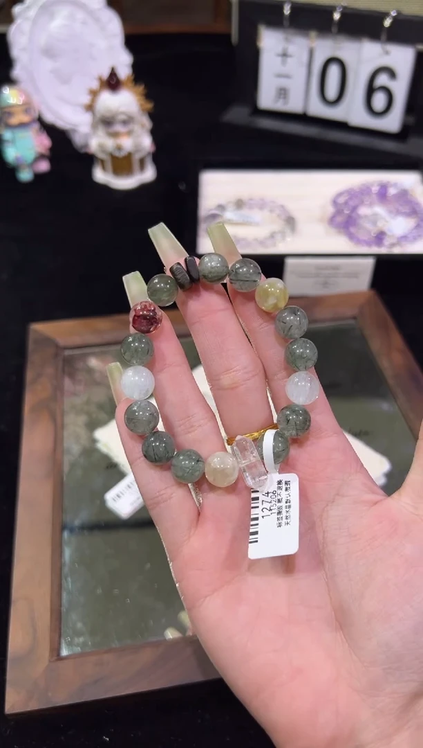 未镶嵌手链水晶1274天然水晶 手围15-16cm 多样性发一