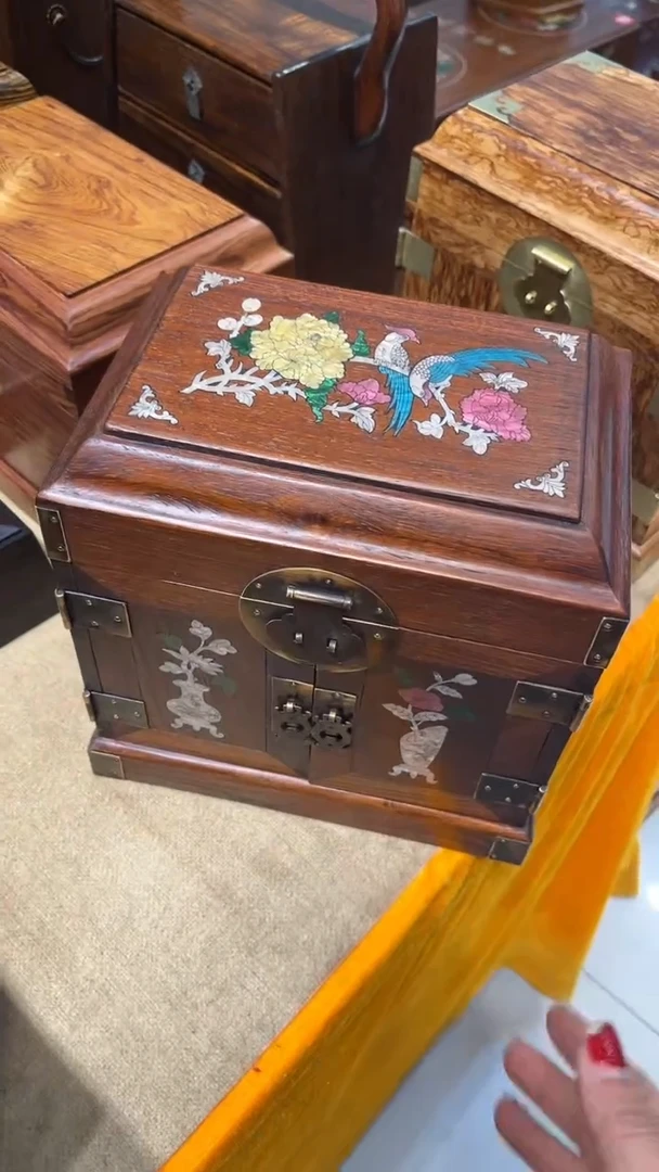 【闪购商品】贡木锦上添花螺钿官箱