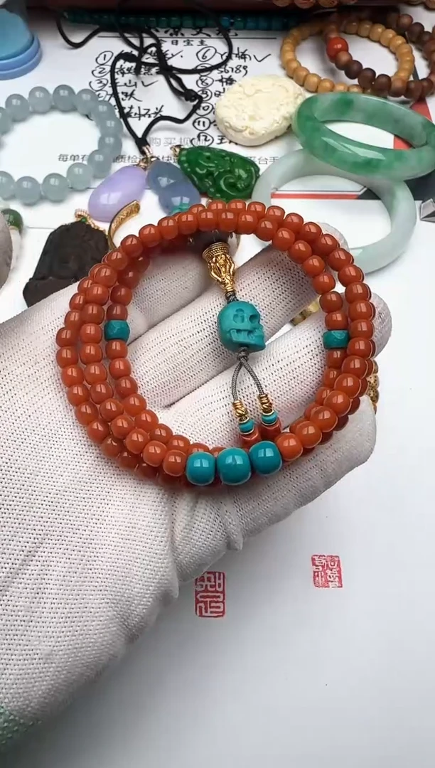 未镶嵌长串南红玛瑙南红玛瑙 长串