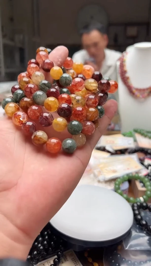 未镶嵌手链水晶彩胶花 卡12 多样性发一