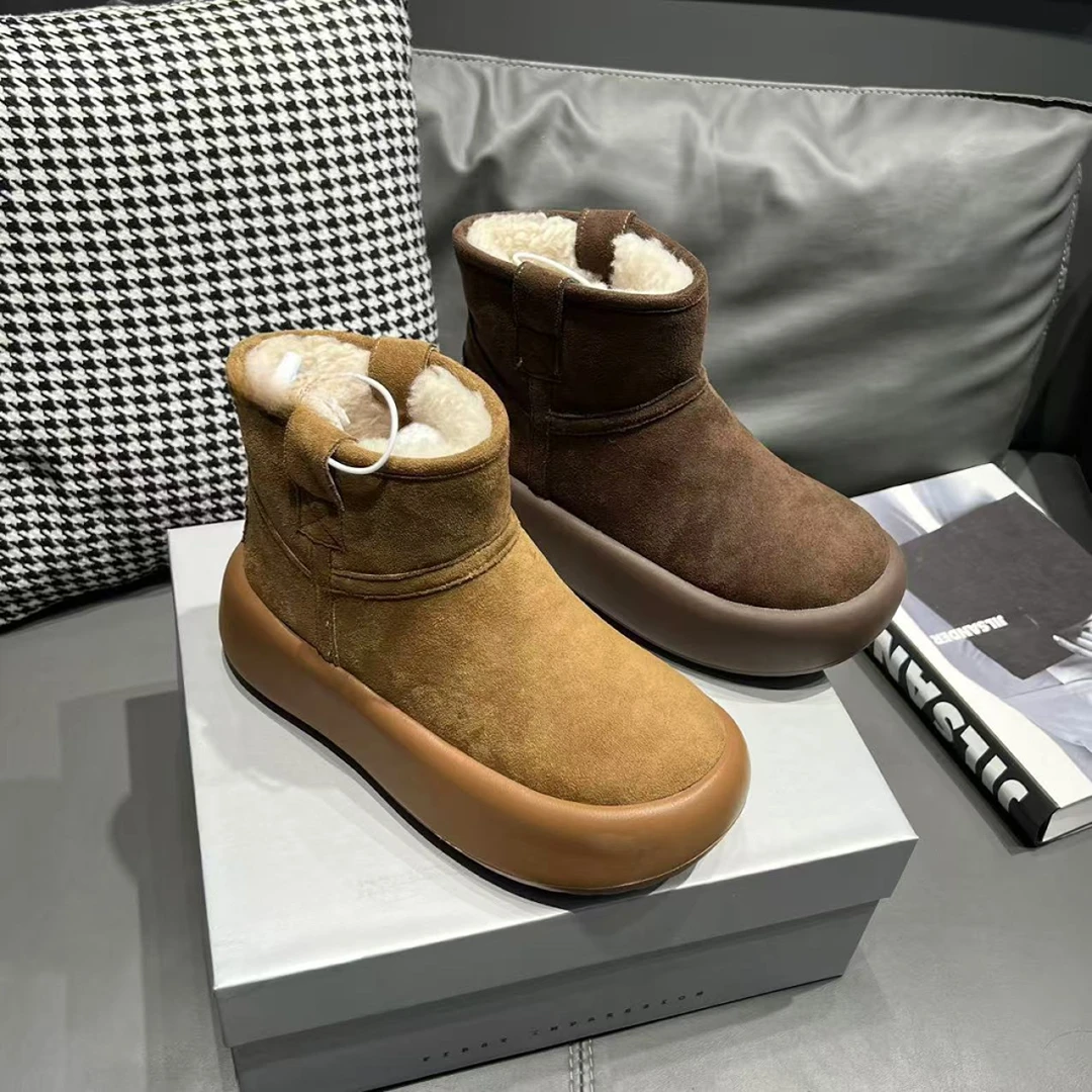 酱【按照编码下单】卡皮巴拉丑萌雪地靴厚底棉鞋7778