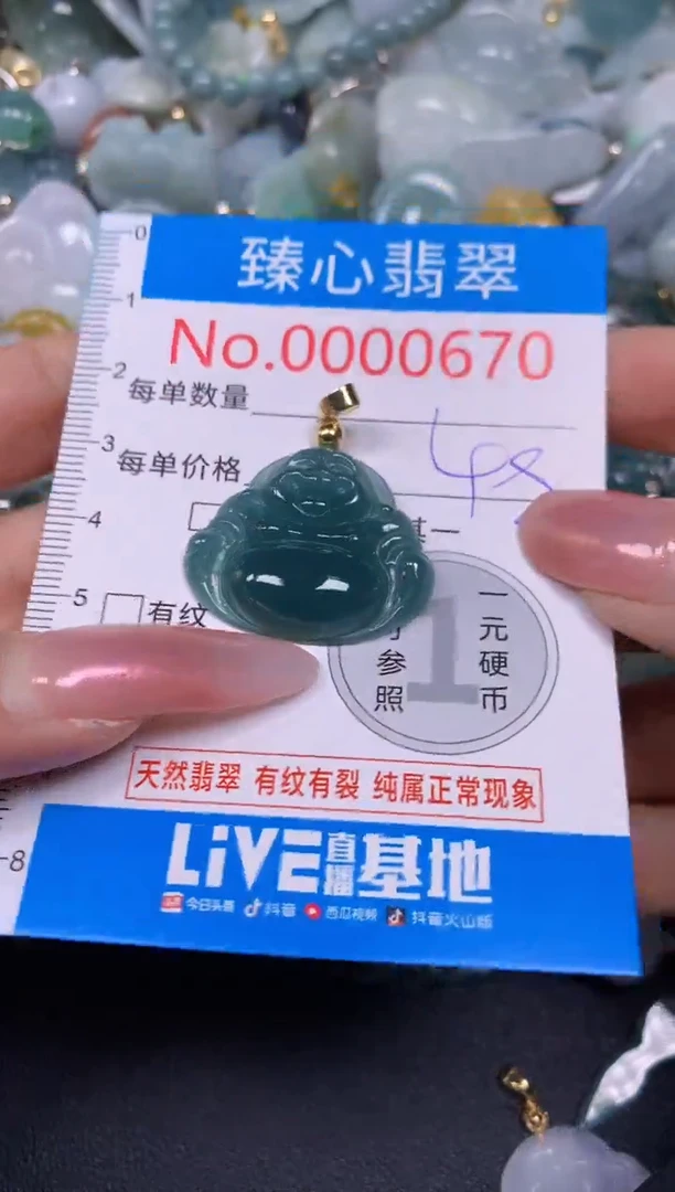 【闪购商品】翡翠颈饰未镶嵌含绳000670