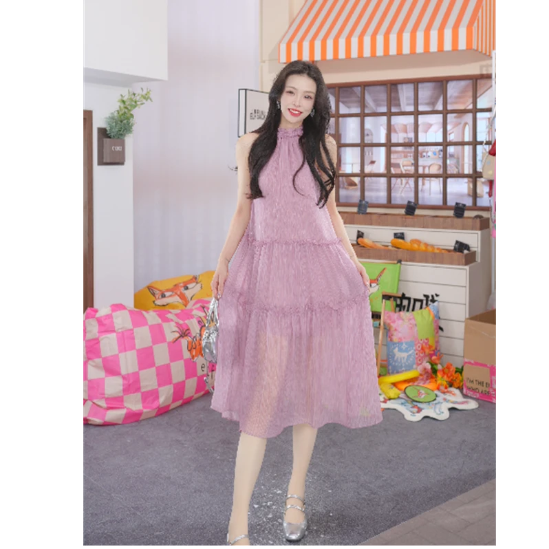 【达人专属】妖精的口袋气质休闲连衣裙夏季新款简约设计感度假